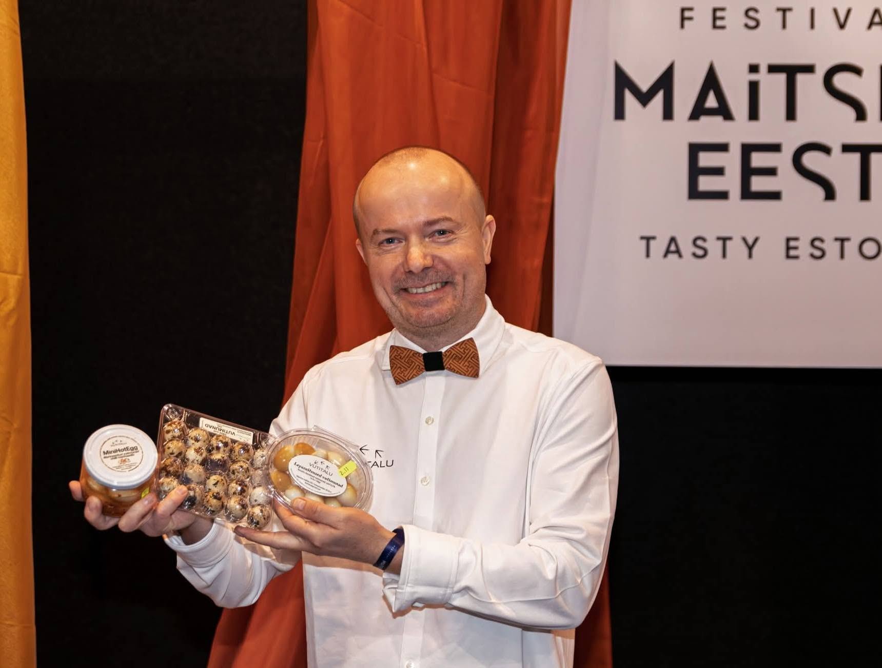 Vutitalu peremees vutimunatoodetega Maitsev Eesti festivalil