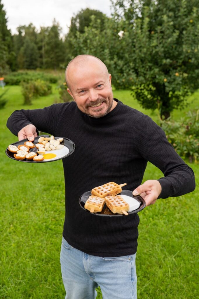 Jan Vutitalu toodetega talu aias